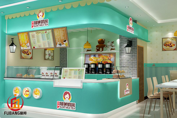 阿姨奶茶店裝修設計